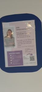 Flyer zur Jobsprechstunde von Daniela Koster