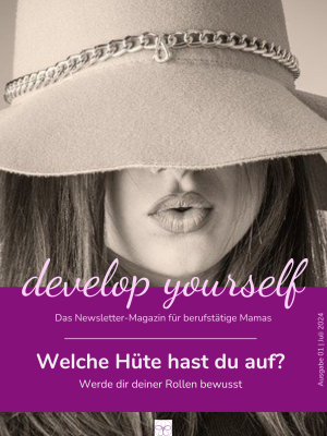 Cover des Newsletter-Magazins von Daniela Koster, zeigt eine Frau mit Hut